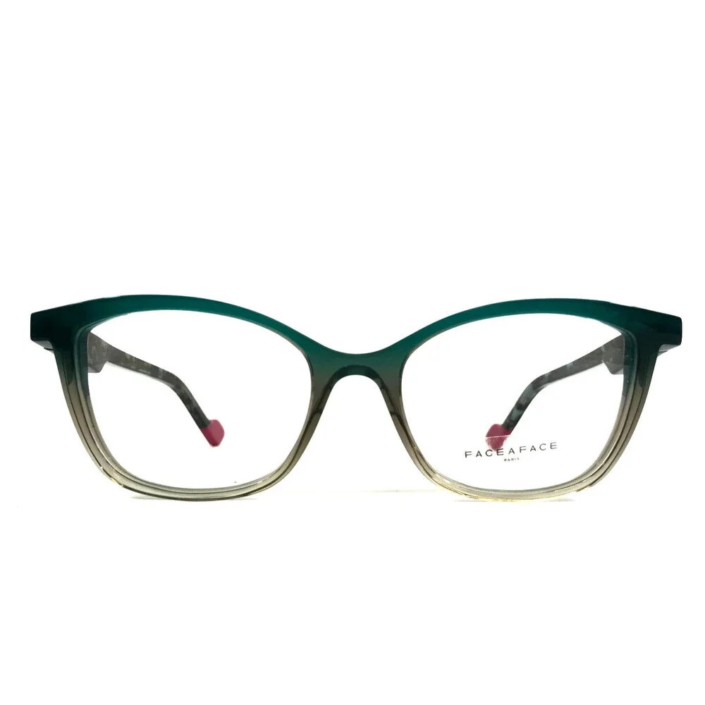 Face A Face Eyeglasses Frames HANNA 1 COL4174 CR Gradient Green Smoked 50-17-142